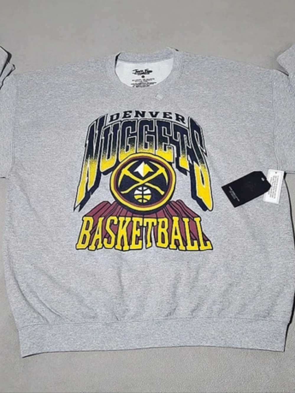 Junk Food Clothing Denver Nuggets Basketball sweatshirt Graphic Sweatshirt in